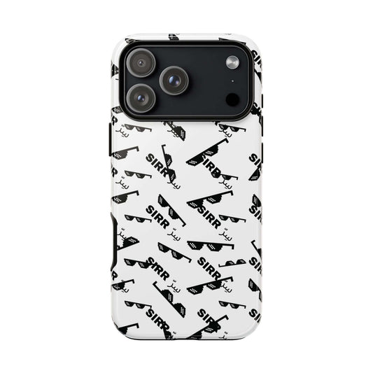 SIRR Phone Case — Drop #001 with bold graphic print, lightweight, high quality protection, limited stock available.